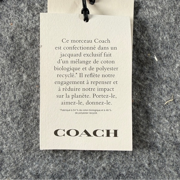 Coach Black and Gray Patterned Hat main image 7